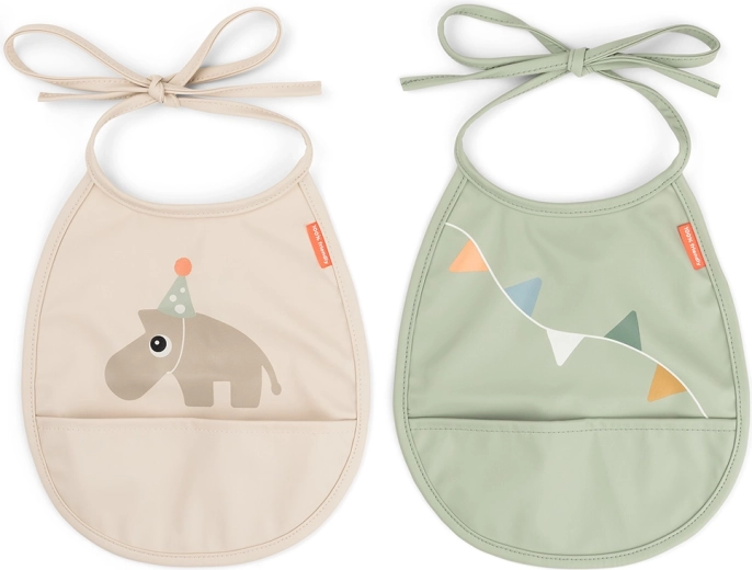 Bavaglini tascabili Done by Deer Tiny Celebration color sabbia – 2 pezzi