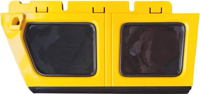 Portiera laterale sinistra per auto elettrica per bambini Mercedes-Benz AMG G63, gialla - 1 pezzo