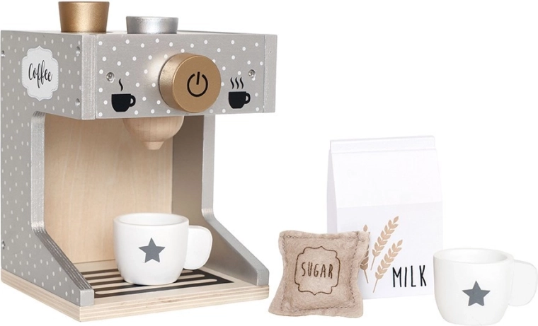 Macchina da caffè in legno Jabadabado argento