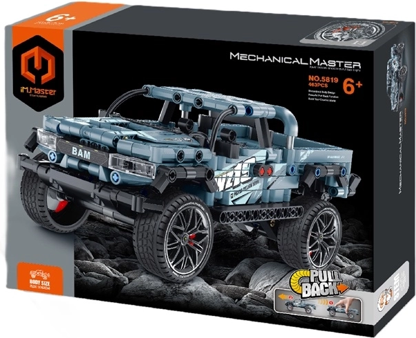 IM.Master kit di costruzione pick-up fuoristrada con motore a retrocarica (463 pezzi)