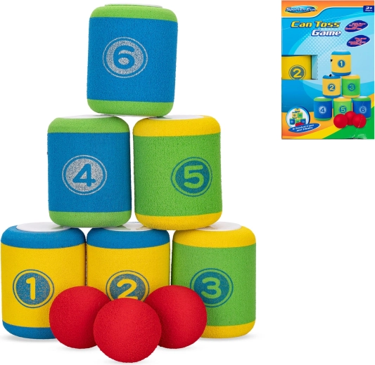 Gioco di lancio Abbatti le lattine – divertimento per tutta la famiglia, bambini e adulti