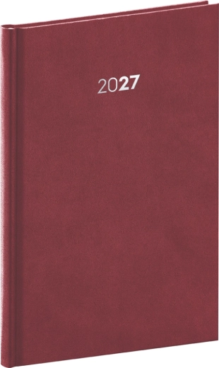 Agenda settimanale Notique Balakon 2027 bordeaux 15 × 21 cm