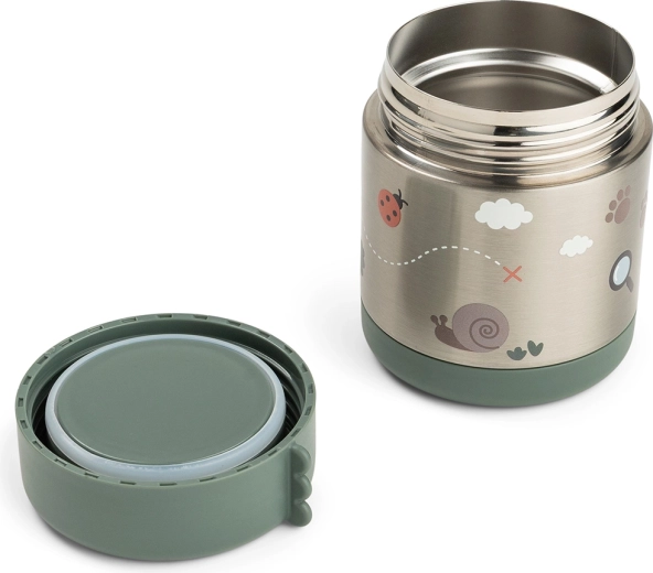 Contenitore termico per alimenti Done by Deer Tiny trails verde 300 ml