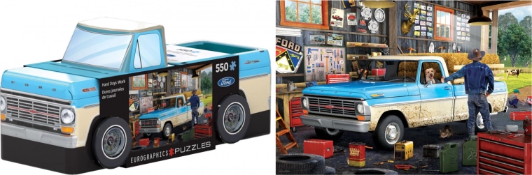 Puzzle in scatola di latta Pickup Truck 550 pezzi