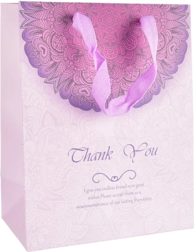Borsa regalo in carta Thank You 16 × 10 × 32 cm