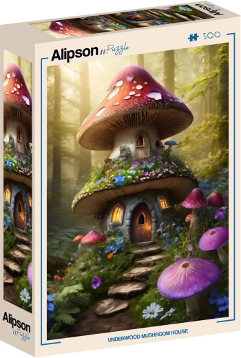 Puzzle Alipson Casetta di funghi nel bosco da 500 pezzi