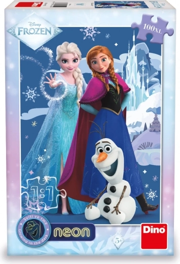 Puzzle illuminato Frozen: Sorelle magiche 100 pezzi