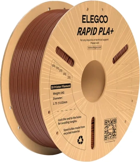 Filamento Elegoo Rapid PLA+ marrone 1 kg 1,75 mm