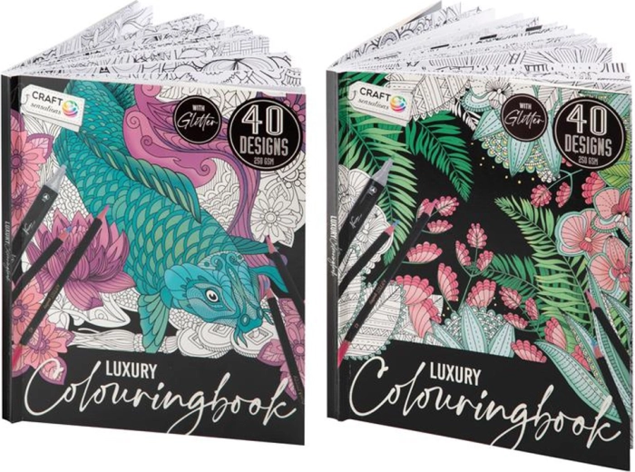 Album da colorare Luxe con glitter – 40 pagine