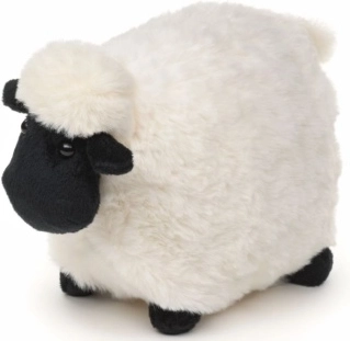 Pecorella di peluche nera eco-friendly