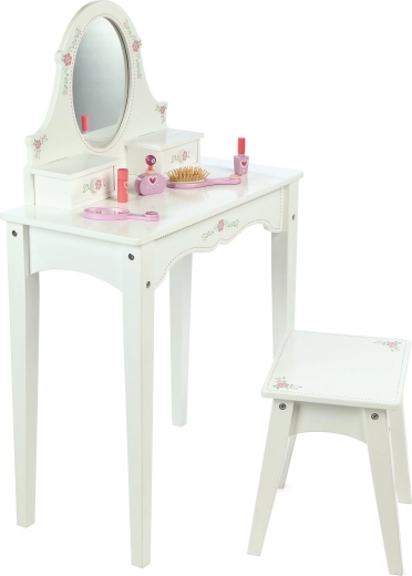 Tidlo toeletta in legno bianca