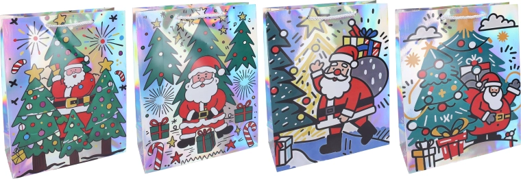Borsa regalo natalizia L - 1 pezzo