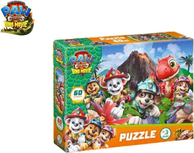 Puzzle Paw Patrol Tlapková patrola: Dino film, 60 pezzi (32 × 23 cm)
