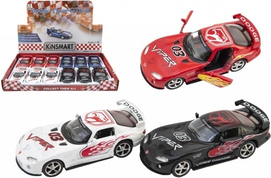 Kinsmart DODGE VIPER GTS‑R 1:36 modello in metallo a retrocarica