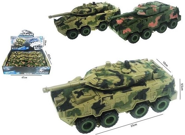 Carro armato per bambini 24 cm con effetti luminosi e sonori