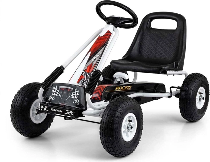 Go-kart a pedali per bambini MILLY MALLY Thor bianco