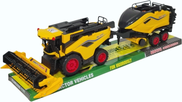Mietitrebbia agricola con rotopressa