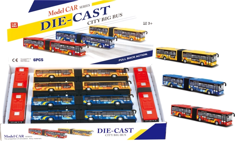 Autobus snodato 1:32 con luci e suoni