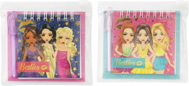 Mini quaderno con matita Besties