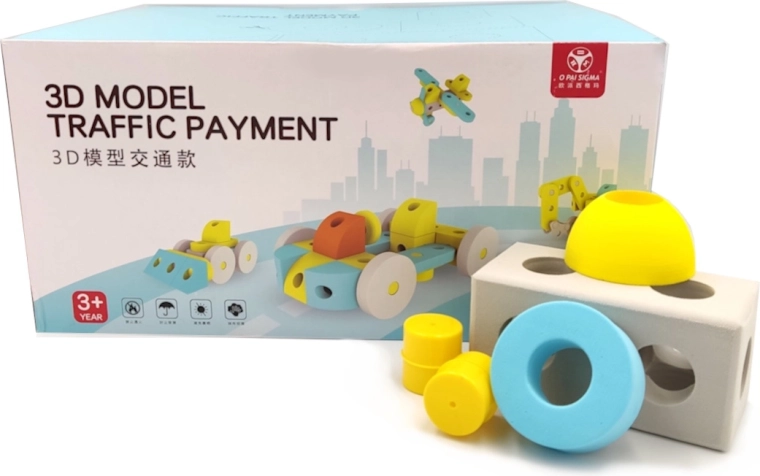 Costruzioni in schiuma GEAR JOY – veicoli, 67 pezzi