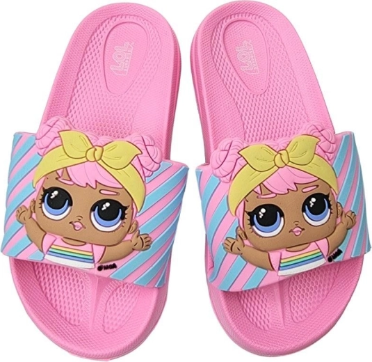 Pantofole per bambini LOL Surprise! rosa con motivo 3D