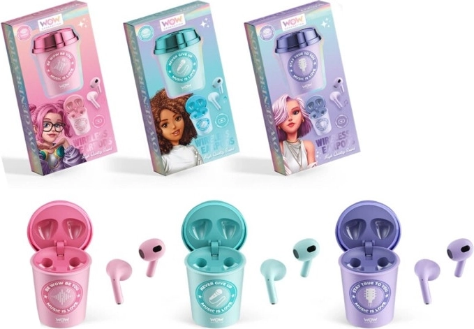 Cuffie wireless WOW a forma di bicchiere