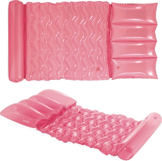 Materassino gonfiabile da spiaggia INTEX rosa 173 × 89 cm