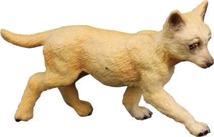Figurina BALULU di cucciolo di lupo chiaro