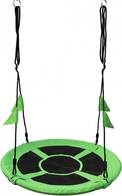 Altalena tipo nido con bandierine 100 cm – 2Kids Toys, verde