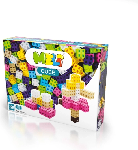 Set di costruzioni MELI Cube Pink – 100 pezzi