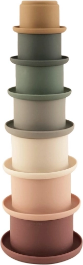 Petú Petú koku torre impilabile in silicone in mix di colori