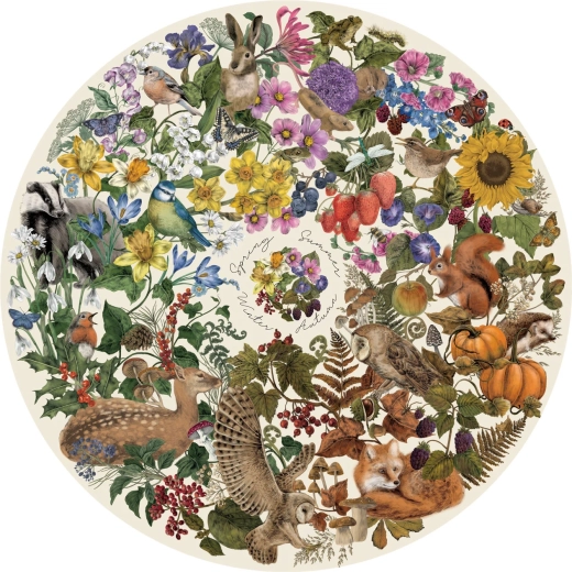Puzzle rotondo Stagioni in natura 500 pezzi GIBSONS