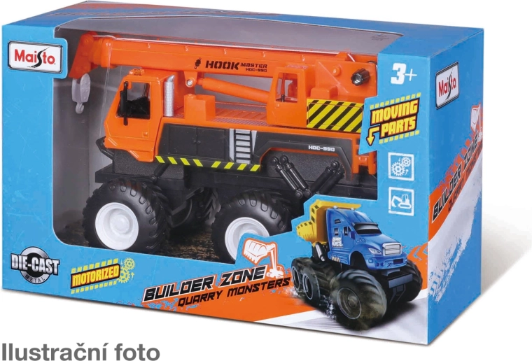Maisto Builder Zone Quarry monsters veicolo utilitario (assort) - 1 pezzo