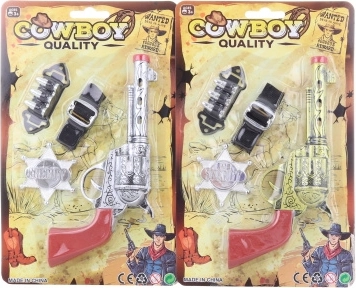 Set da sceriffo – pistola western con distintivo e cintura per bambini