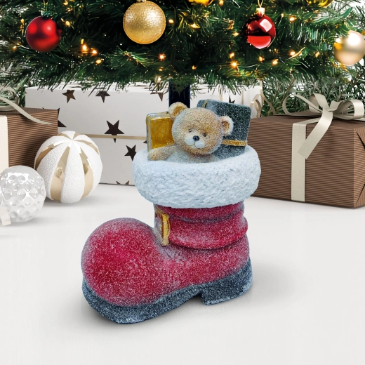 Supporto per albero di Natale a forma di stivale di Babbo Natale