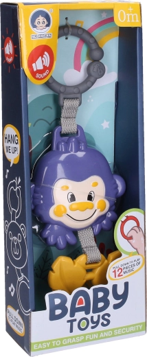 Scimmietta musicale da appendere 29 cm - 1 pezzo