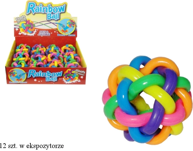 Pallina di gomma colorata intrecciata, galleggiante