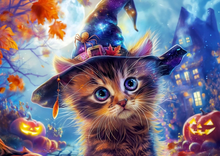 Enjoy puzzle Piccola gatta streghetta 1000 pezzi