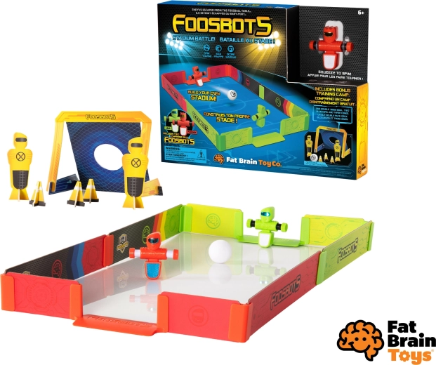 Fat Brain Foosbots battaglia da stadio – robo‑calcio con stadio