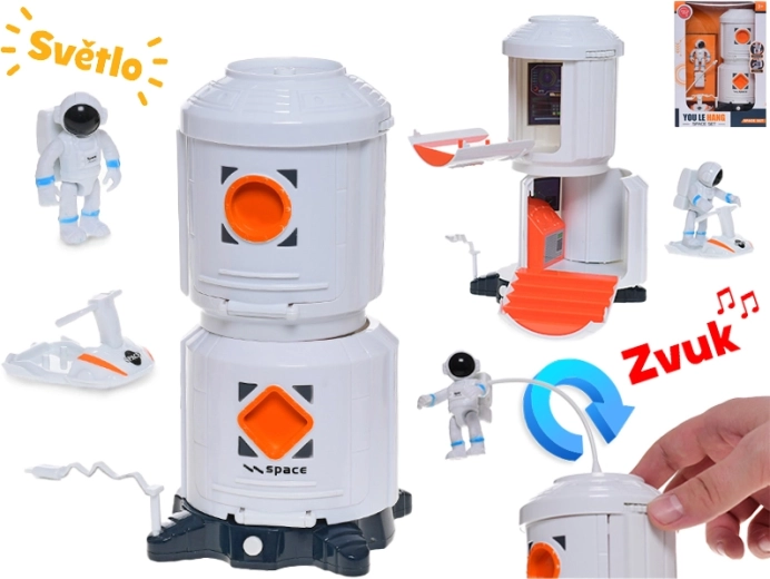 Stazione spaziale con luci e suoni, diametro 20 cm