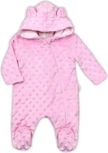 Tuta per neonati in minky Nicol Bubbles rosa – 74 (6-9 mesi)