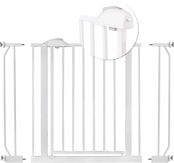 Cancello di sicurezza bianco NUKIDO per porte e scale 75–105 cm