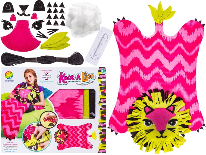 Set creativo di cucito fai-da-te leoncino – gattino peluche per bambini - 1 pezzo