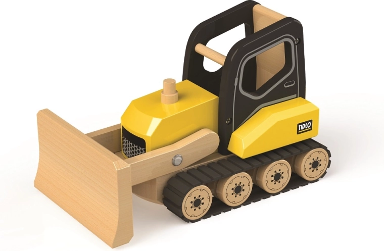 Bulldozer in legno Tidlo per bambini