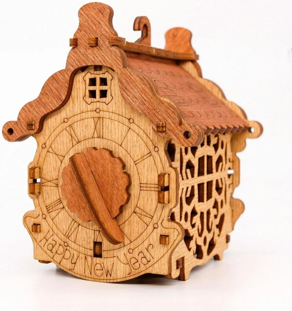 scatola regalo rompicapo in legno felice anno nuovo