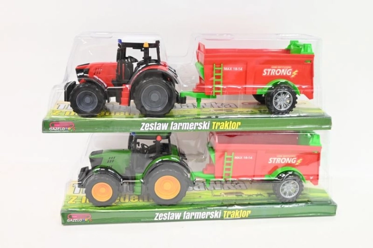 Trattore con macchina agricola – set
