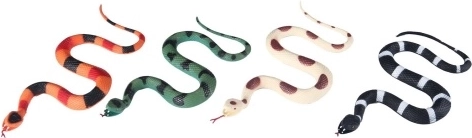 Serpente di gomma – giocattolo in plastica realistico per bambini