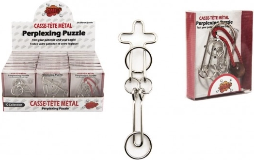 Rompicapo metallico a filo – difficoltà 3 (mix di motivi)