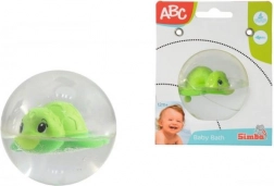 Piccola tartaruga nella sfera d'acqua