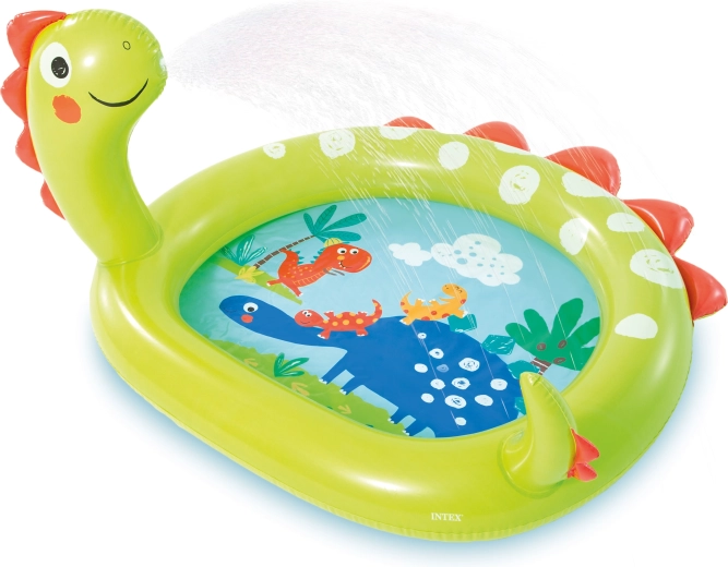 Piscinetta gonfiabile per bambini Intex a forma di dinosauro con fontanella